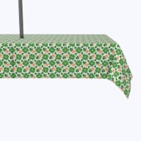 Water Repellent, Outdoor, 100% Polyester, 60x104", Red Beard Leprechaun and Pipe