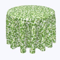 Round Tablecloth, 100% Polyester, 114" Round, St. Patrick's Day Puzzle Pieces
