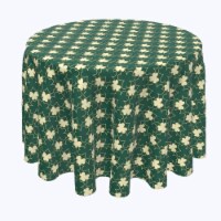 Round Tablecloth, 100% Polyester, 96" Round, Trendy Patrick Pattern
