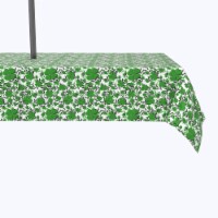 Water Repellent, Outdoor, 100% Polyester, 60x84", Vines of Clovers