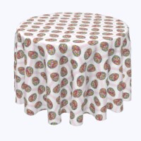 Round Tablecloth, 100% Polyester, 102" Round, Mosaic Easter Eggs