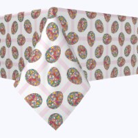 Square Tablecloth, 100% Polyester, 90x90", Mosaic Easter Eggs
