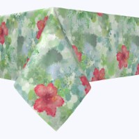 Rectangular Tablecloth, 100% Polyester, 60x120", Organic Petal Watercolor