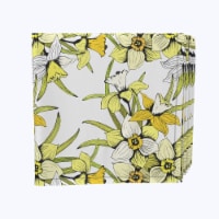 Napkin Set, 100% Polyester, Set of 12, 18x18", Summer Daffodil Dil