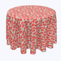 Round Tablecloth, 100% Polyester, 102" Round, Summer Tulip Time