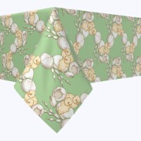Rectangular Tablecloth, 100% Polyester, 60x104", Walking on Egg Shells