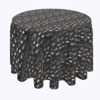 Round Tablecloth, 100% Polyester, 102" Round, Halloween Usual Characters