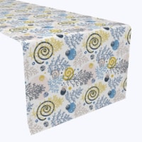 Table Runner, 100% Polyester, 12x72", Winter Swirls and Twirls