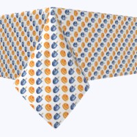 Square Tablecloth, 100% Polyester, 90x90", Yummy Donuts and Sevivons