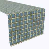 Table Runner, 100% Polyester, 12x72", Bamboo Cane Lattice