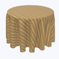 Round Tablecloth, 100% Polyester, 96" Round, Cane Weave Baskets