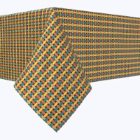 Rectangular Tablecloth, 100% Polyester, 60x104", Colorful Geometric Lattice
