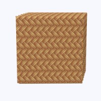 Napkin Set, 100% Polyester, Set of 12, 18x18", Criss Cross Bark Wicker