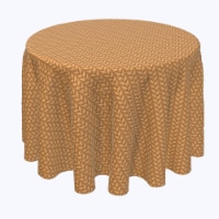 Round Tablecloth, 100% Polyester, 96" Round, Criss Cross Bark Wicker