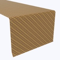 Table Runner, 100% Polyester, 14x108", Step by Step Wicker Weave