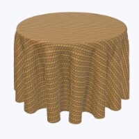 Round Tablecloth, 100% Polyester, 84" Round, Step by Step Wicker Weave