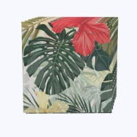 Napkin Set, 100% Polyester, Set of 4, 18x18 , Hibiscus Garden