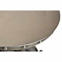 Sheridan Adjustable Occasional Side Table in Gray Metal