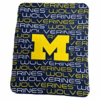 Michigan Wolverines Fleece Throw Blanket Perspective: Main