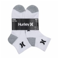 Hurley Mens Quarter Crew Socks - White Perspective: Main