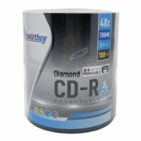 100 Pack Smartbuy Super Blue CD-R 52X 700MB/80Min Cyanine Dye Logo