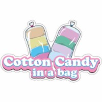 SignMission 12 in. Cotton Candy In A Bag Decal Concession Stand Food Truck Sticker