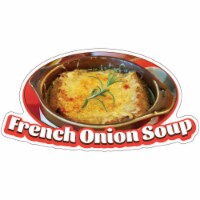 SignMission 12 in. French Onion Soup Decal Concession Stand Food Truck Sticker