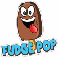 SignMission 12 in. Fudge Pop Decal Concession Stand Food Truck Sticker