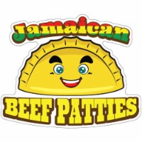 SignMission 12 in. Jamaican Beef Patties Decal Concession Stand Food Truck Sticker
