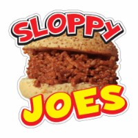 SignMission 16 in. Sloppy Joes Decal Concession Stand Food Truck Sticker