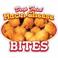 SignMission 8 in. Decal Concession Stand Food Truck Sticker - Mac N Cheese Bites