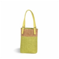 Picnic Plus Luxe Double Wine Bottle Bag - Celery Costume