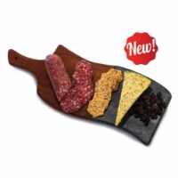 Picnic Plus PSM-550 Capri Marble Serving Charcuterie Board, Walnut & Grey