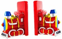 Charming Red Train Engine Bookends