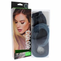 Hairdo I0085951 23 in. 6 Piece Straight Color Hair Extension Kit for Womens - Stormy Blue