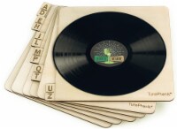 TunePhonik Dual Sided Wooden Record Dividers | Alphabetical Holders | 7”-12” LP
