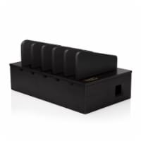 Prosumers Choice Bamboo Charging Station Rack Dark Brown | Organize Smartphones & Tablets