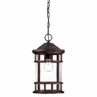 HomeRoots 397974 15.25 x 8.75 x 8.75 in. Vista II 1-Light Architectural Bronze Hanging Light