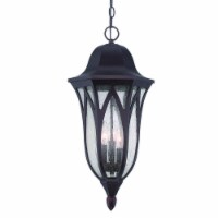HomeRoots 397990 23.25 x 11 x 11 in. Milano 3-Light Architectural Bronze Hanging Light