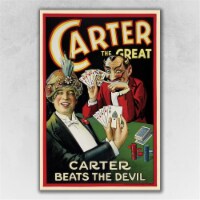 HomeRoots 393295 12 x 18 in. Vintage 1922 Carter Vintage Magic Poster Multi Color Wall Art