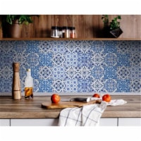 HomeRoots 400301 5 x 5 in. Bluebell Lina Removable Peel & Stick Tiles