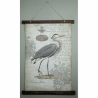 HomeRoots 401623 Grey Vintage Heron Large Tapestry Wall Decor