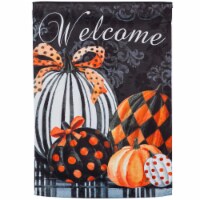 Home & Garden Elegant Pattern Pumpkins Flag Thanksgiving Halloween 14S8697