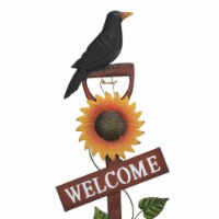 Home & Garden Metal Fall Pitch Fork Metal Yard Stake Flowers 31823087
