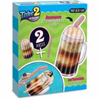 Take 2 Floats Root Beer Water Float & Noodle Pool Blow Up Inflatable Raft Mighty Mojo