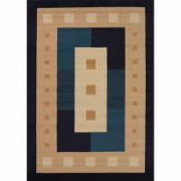 United Weavers 940 36834 46 3 ft. 11 in. x 5 ft. 3 in. Manhattan Time Square Accent Rug, Burg