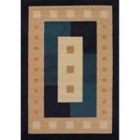 United Weavers 940 36834 69 5 ft. 3 in. x 7 ft. 6 in. Manhattan Time Square Area Rug, Burgund