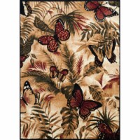 United Weavers 910 01330 58 5 ft. 3 in. x 7 ft. 2 in. Legends Butterfly Jungle Area Rug, Mult