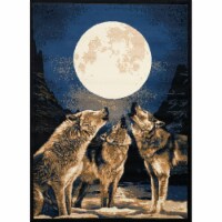 United Weavers 910 02660 58 5 ft. 3 in. x 7 ft. 2 in. Legends Howling Moon Area Rug, Multicol