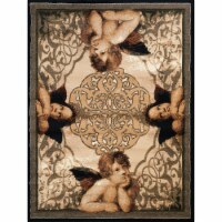 United Weavers 910 06850 58 5 ft. 3 in. x 7 ft. 2 in. Legends Cherubs Area Rug, Multicolor